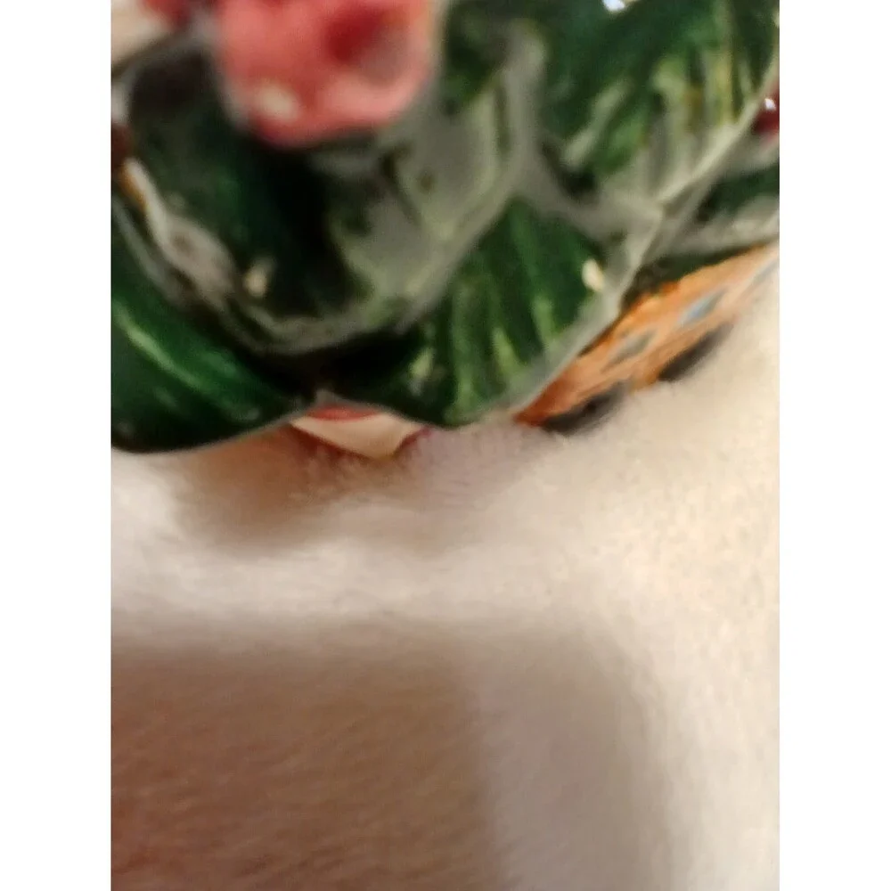 Vtg Mini Christmas Tree Trinket Box 5.5